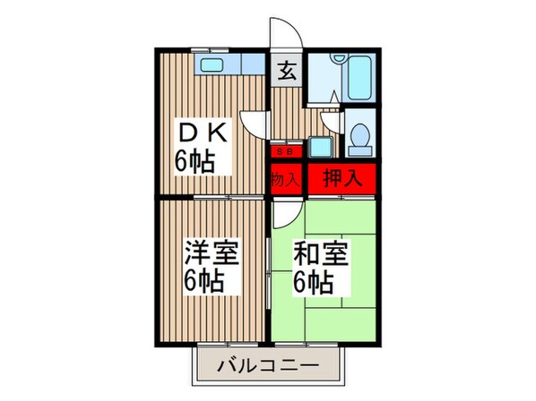 クライムハイツの物件間取画像